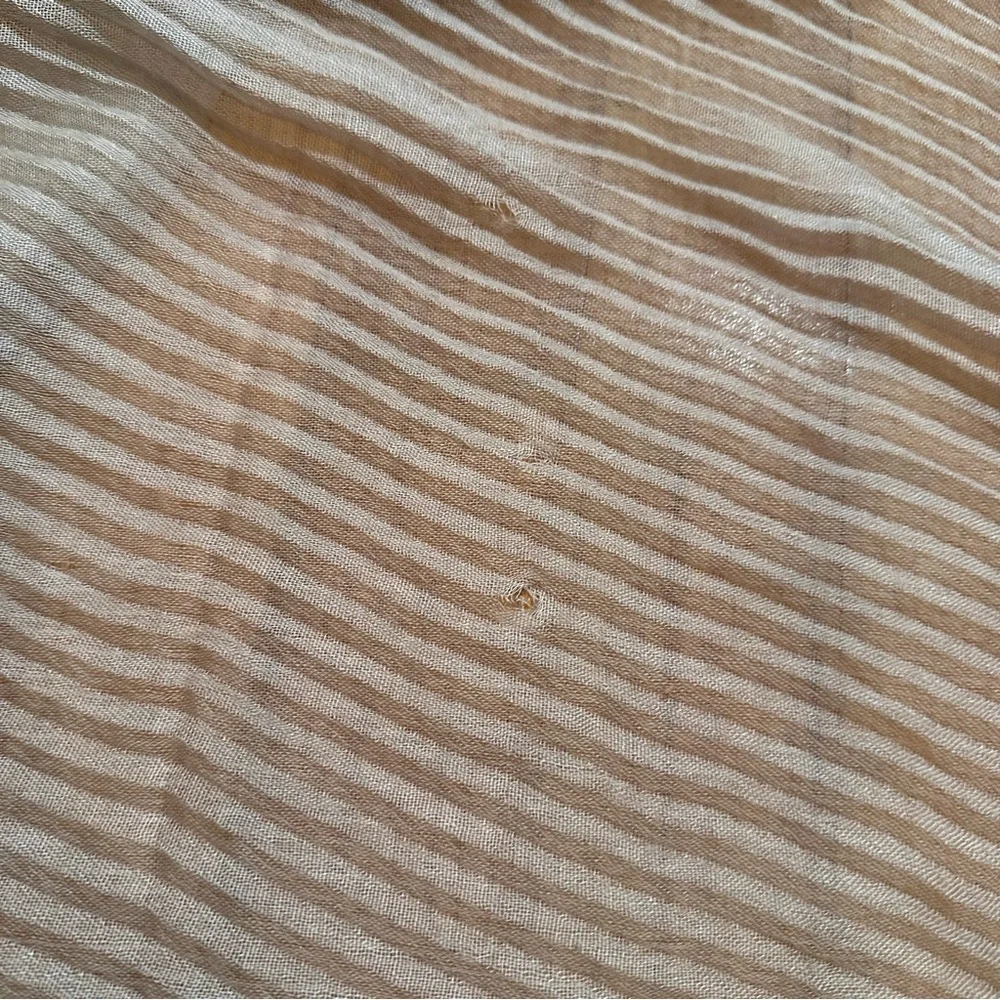 AGNONA  Pleated Scarf  with Flaws(b2)